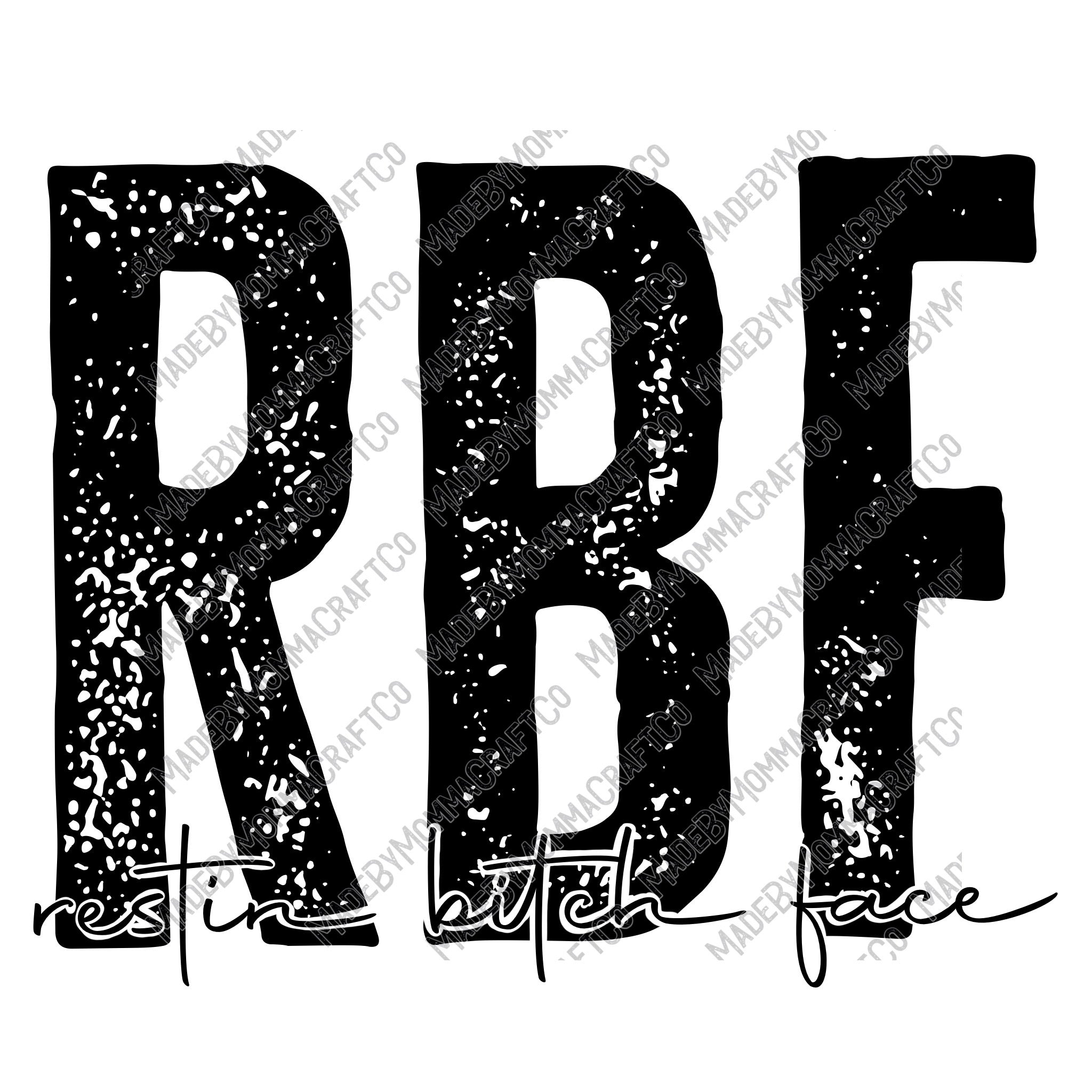 Resting Bitch Face - Cheat Clear Waterslide™ or UV DTF Sticker