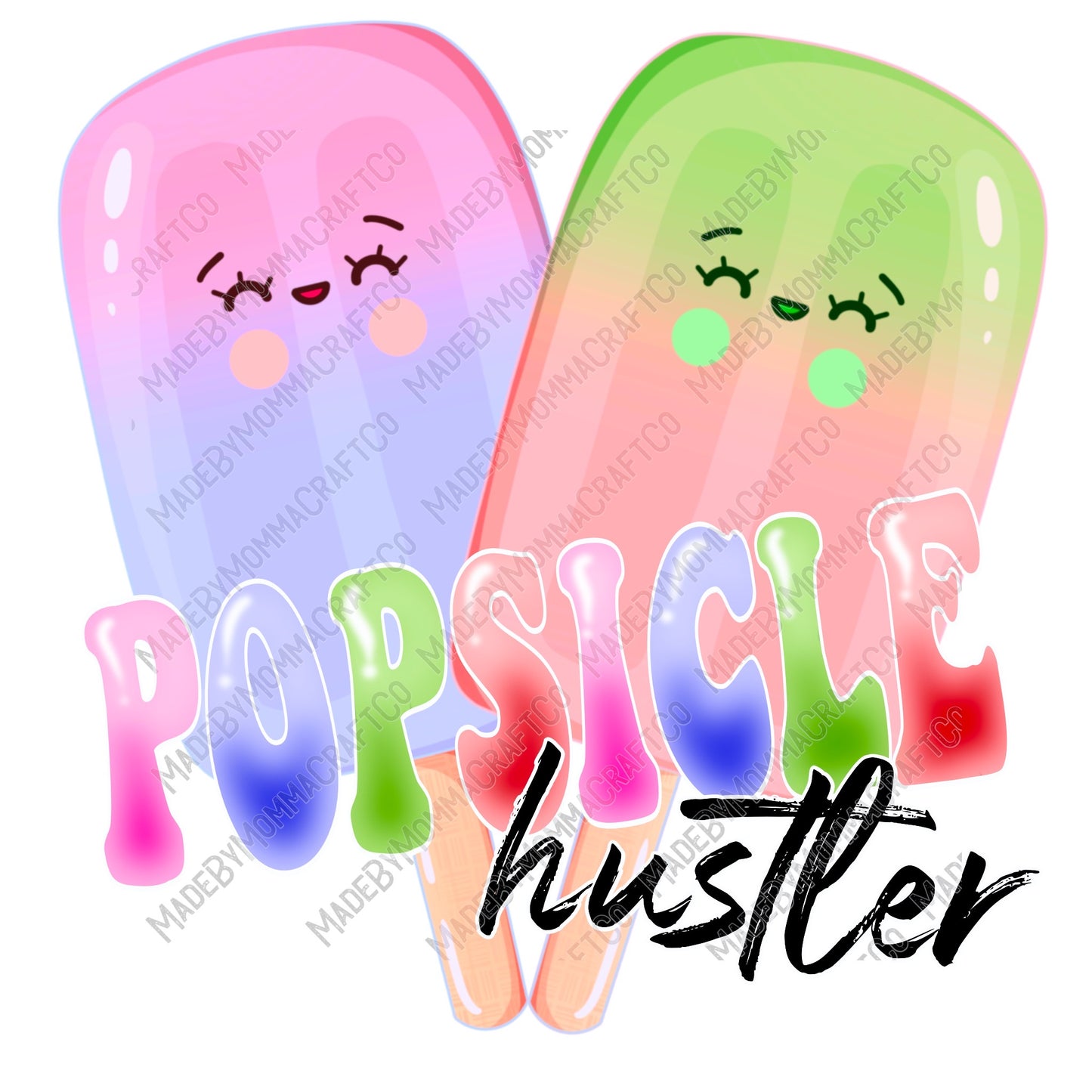 Popsicle Hustler Summertime - Cheat Clear Waterslide™ or White Cast Sticker