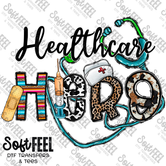 Healthcare Hero - Occupations - Direct To Film Transfer / DTF - Heat Press Clothing Transfer