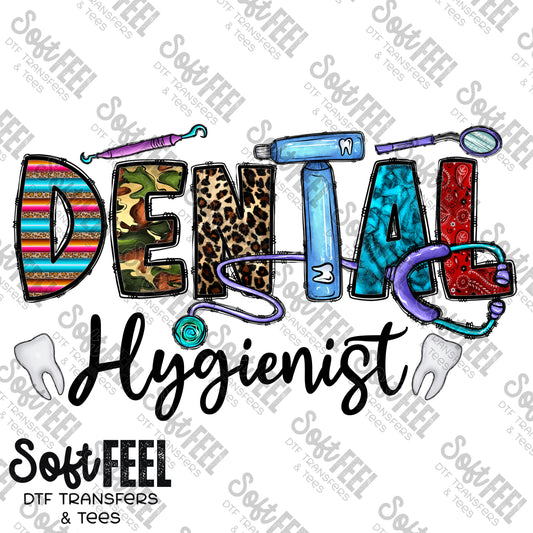 Dental Hygienist - Occupations - Direct To Film Transfer / DTF - Heat Press Clothing Transfer