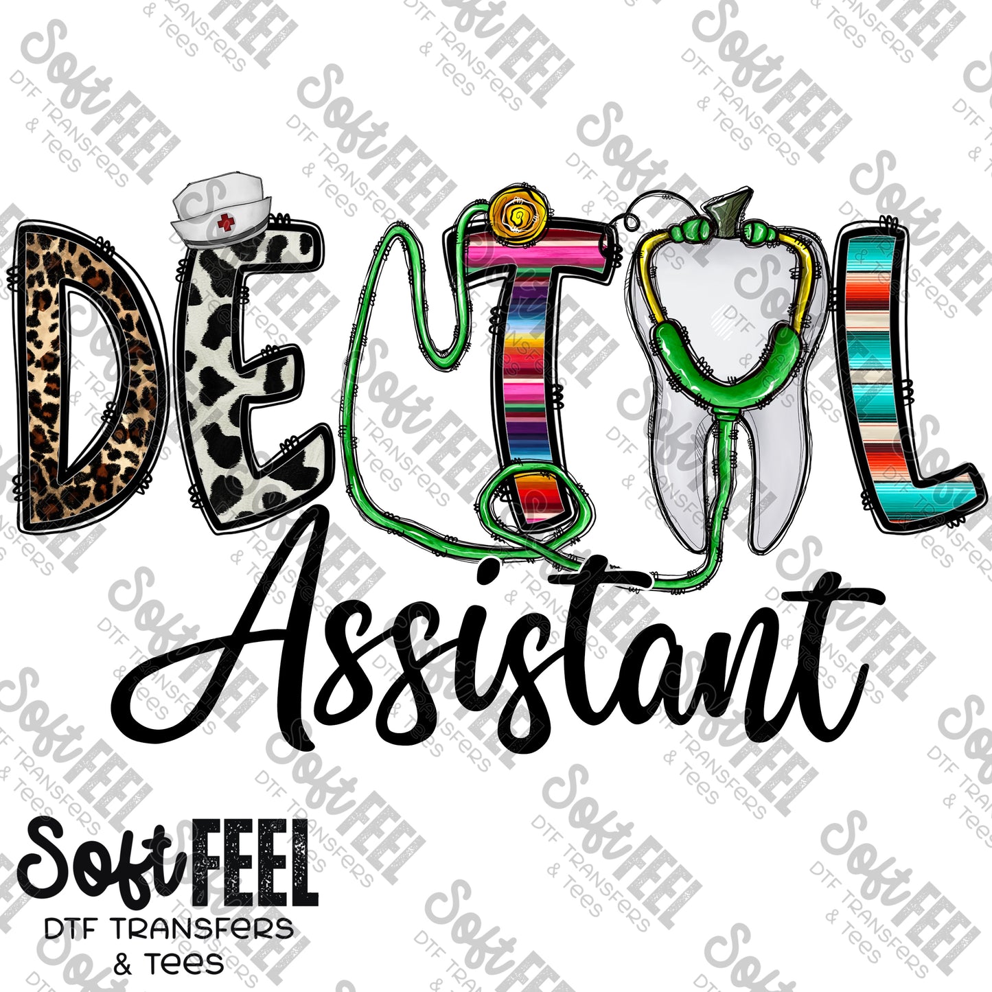 Dental Assistant - Occupations - Direct To Film Transfer / DTF - Heat Press Clothing Transfer