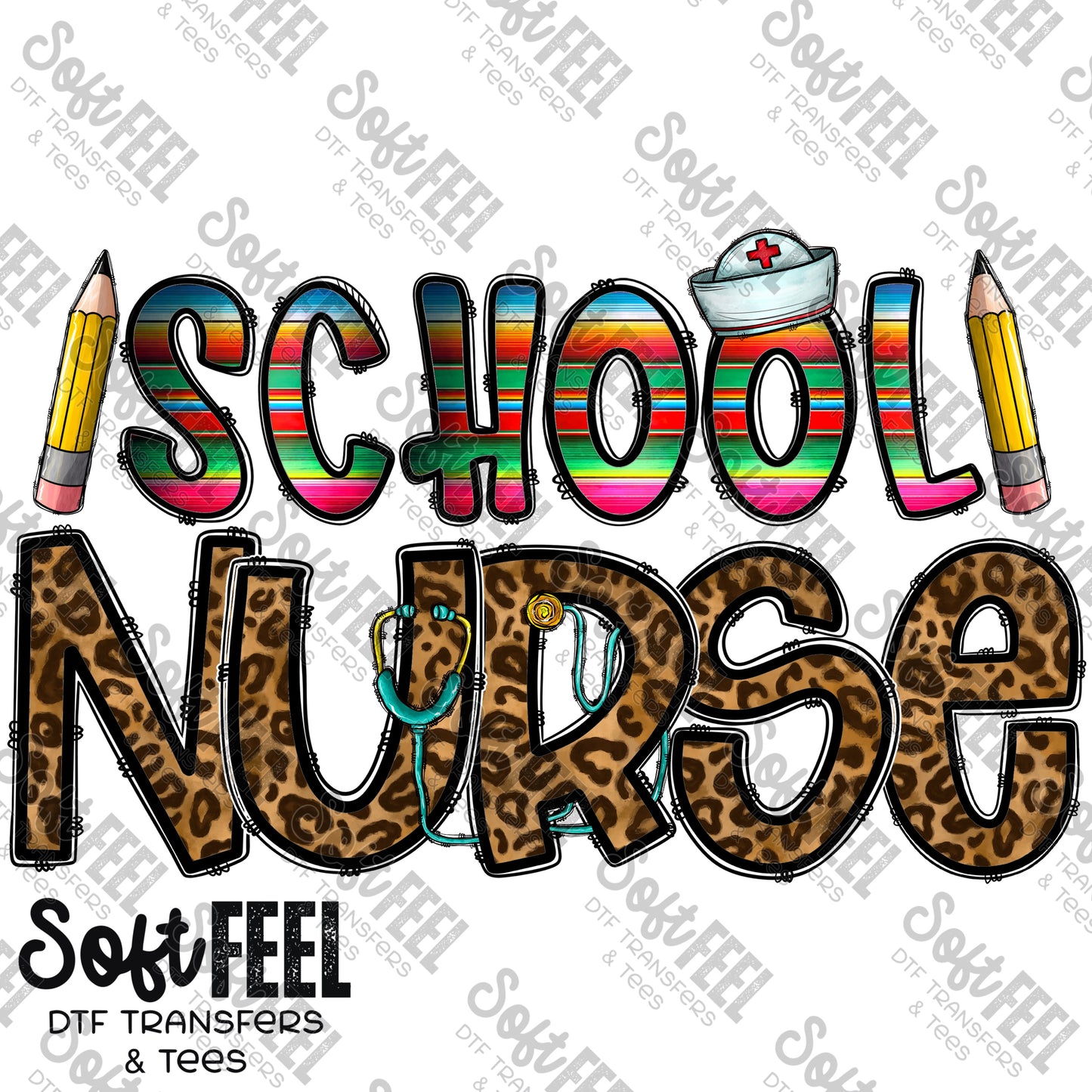 School Nurse - Occupations - Direct To Film Transfer / DTF - Heat Press Clothing Transfer