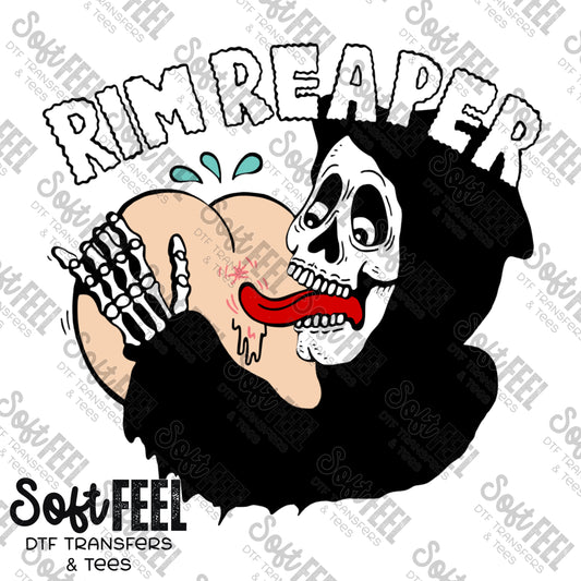 Rim Reaper - Adult Humor - Direct To Film Transfer / DTF - Heat Press Clothing Transfer