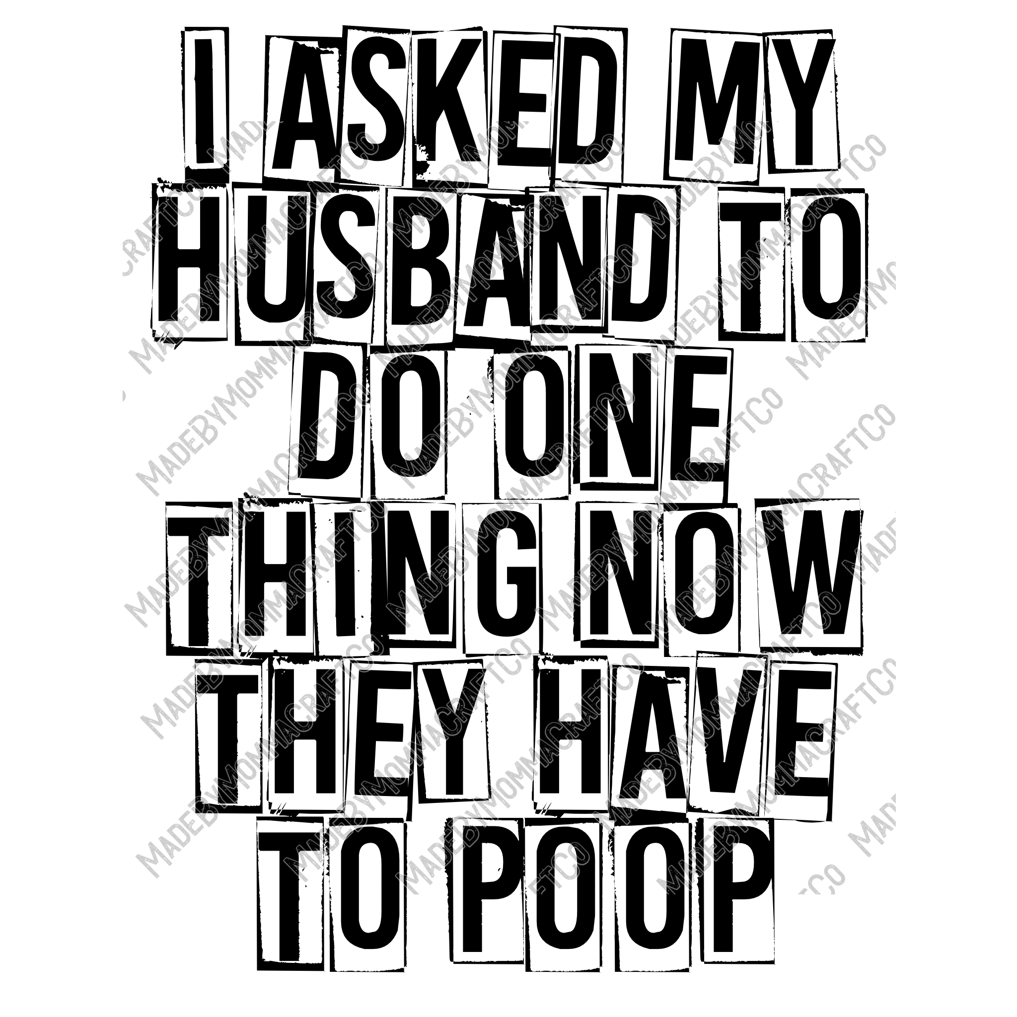 I asked my husband to do one thing - Cheat Clear Waterslide™ or UV DTF Sticker