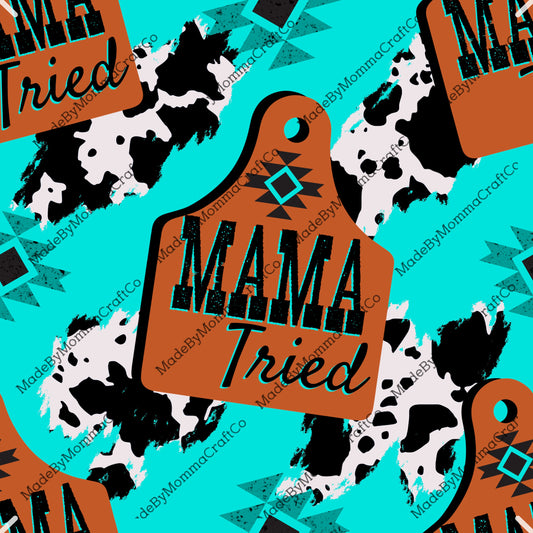 Mama Tried Seamless - Vinyl Or Waterslide Seamless Wrap