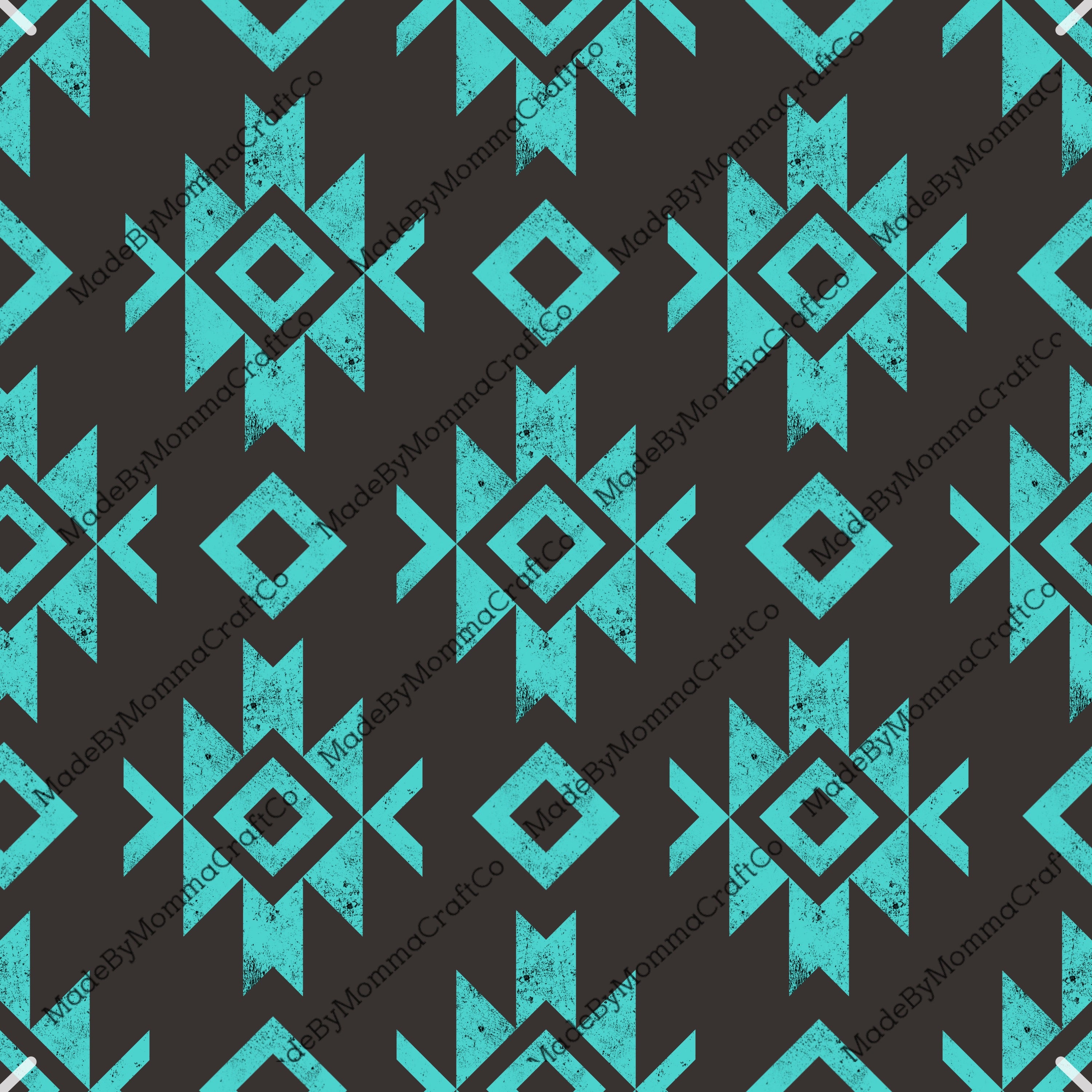 Turquoise Seamless 4 - Vinyl Or Waterslide Seamless Wrap