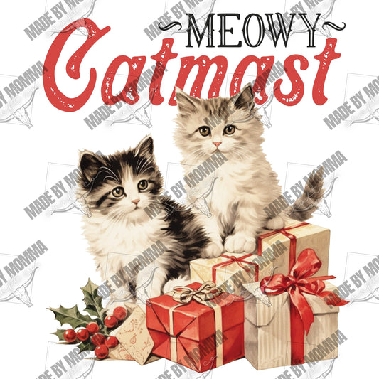 Meowy Catmast - Christmas - Cheat Clear Waterslide™ or Cheat Clear Sticker Decal