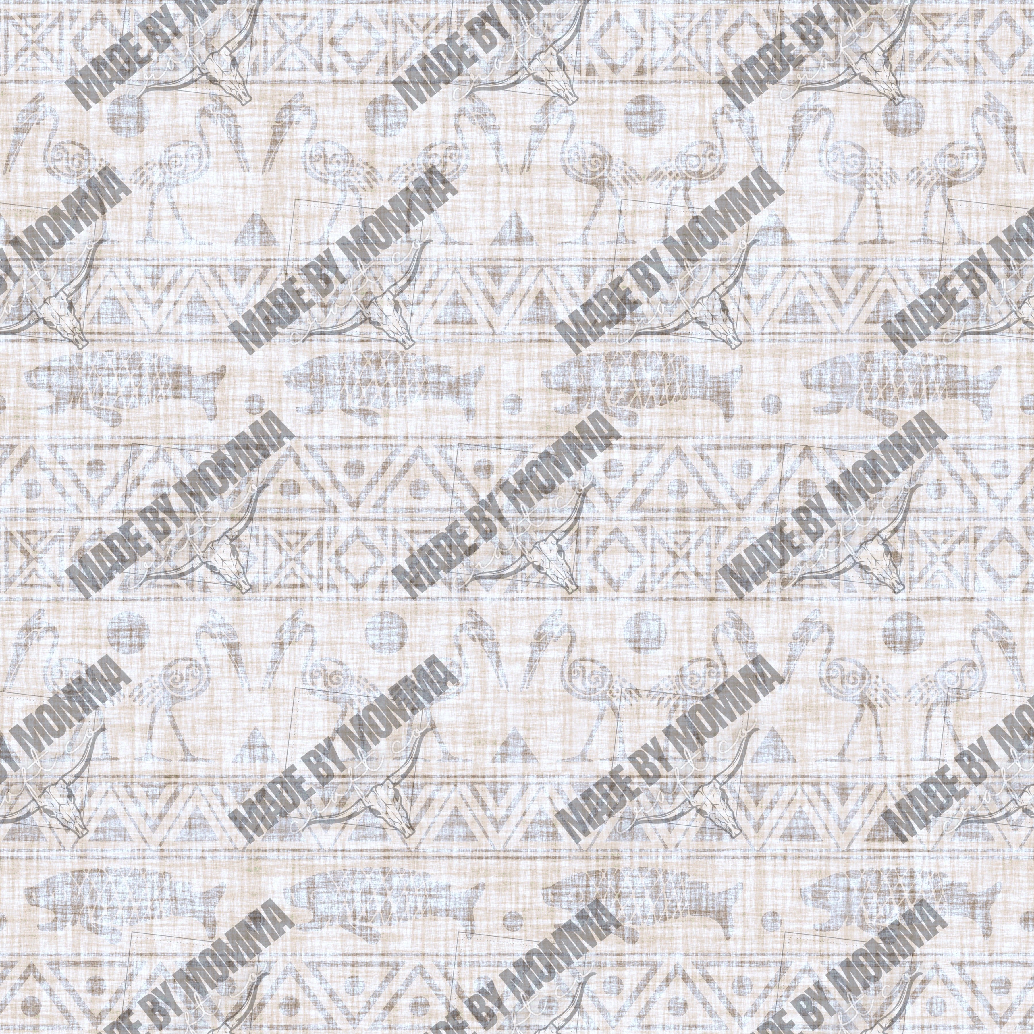 Seamless Rustic Tribal 2 - Vinyl Or Waterslide Seamless Wrap