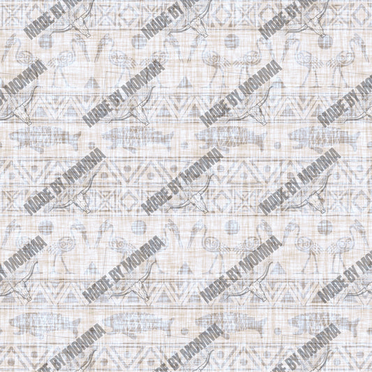 Seamless Rustic Tribal 2 - Vinyl Or Waterslide Seamless Wrap