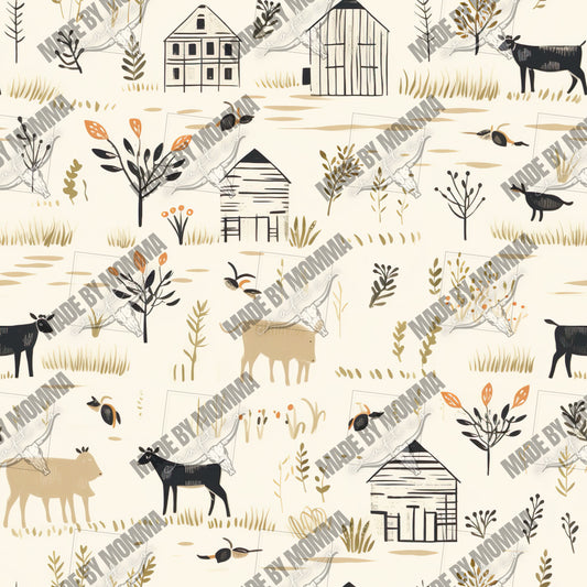 Farmhouse 11 - Vinyl Or Waterslide Seamless Wrap