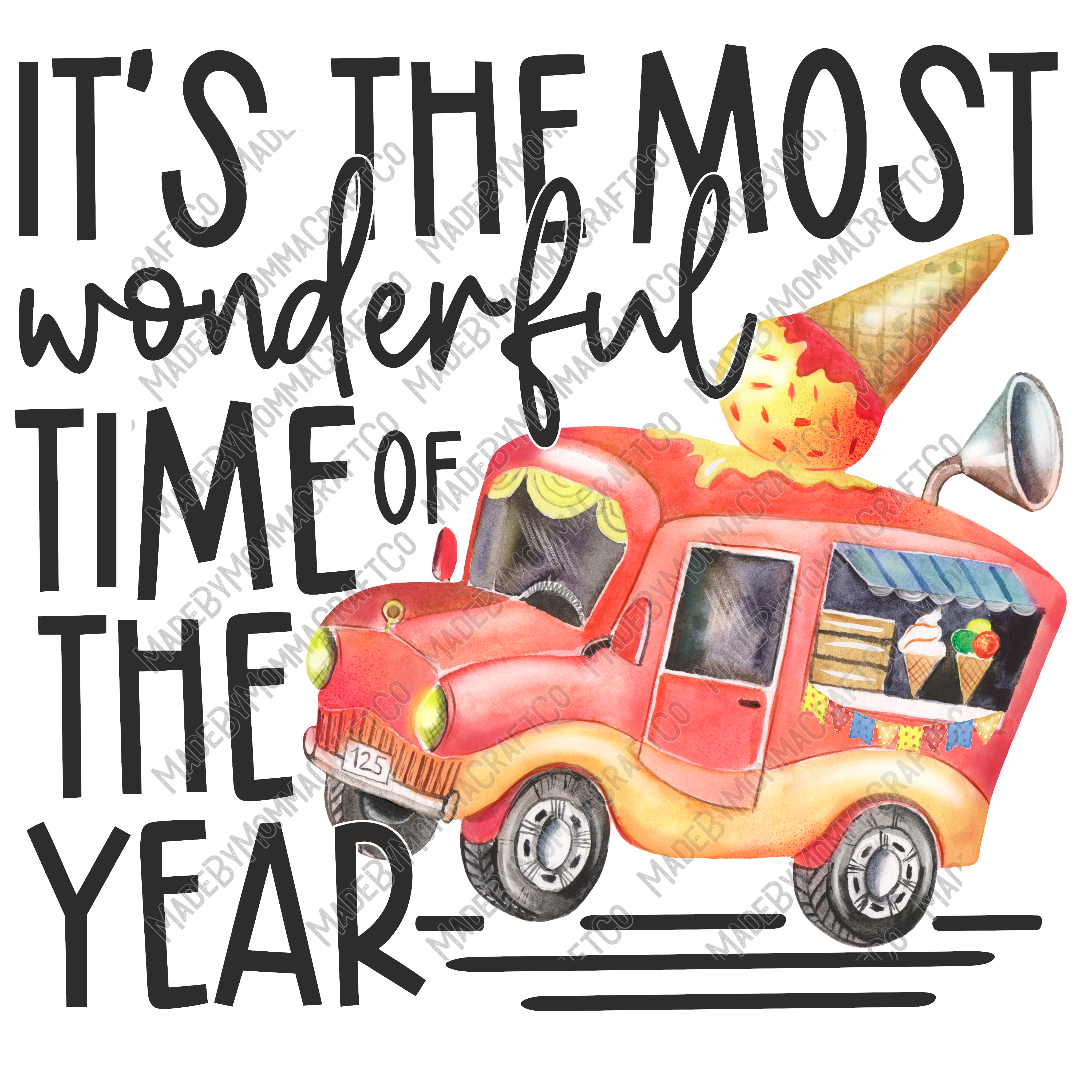 It&#39;s The Most Wonderful Time Of The Year - Cheat Clear Waterslide™ or UV DTF Sticker