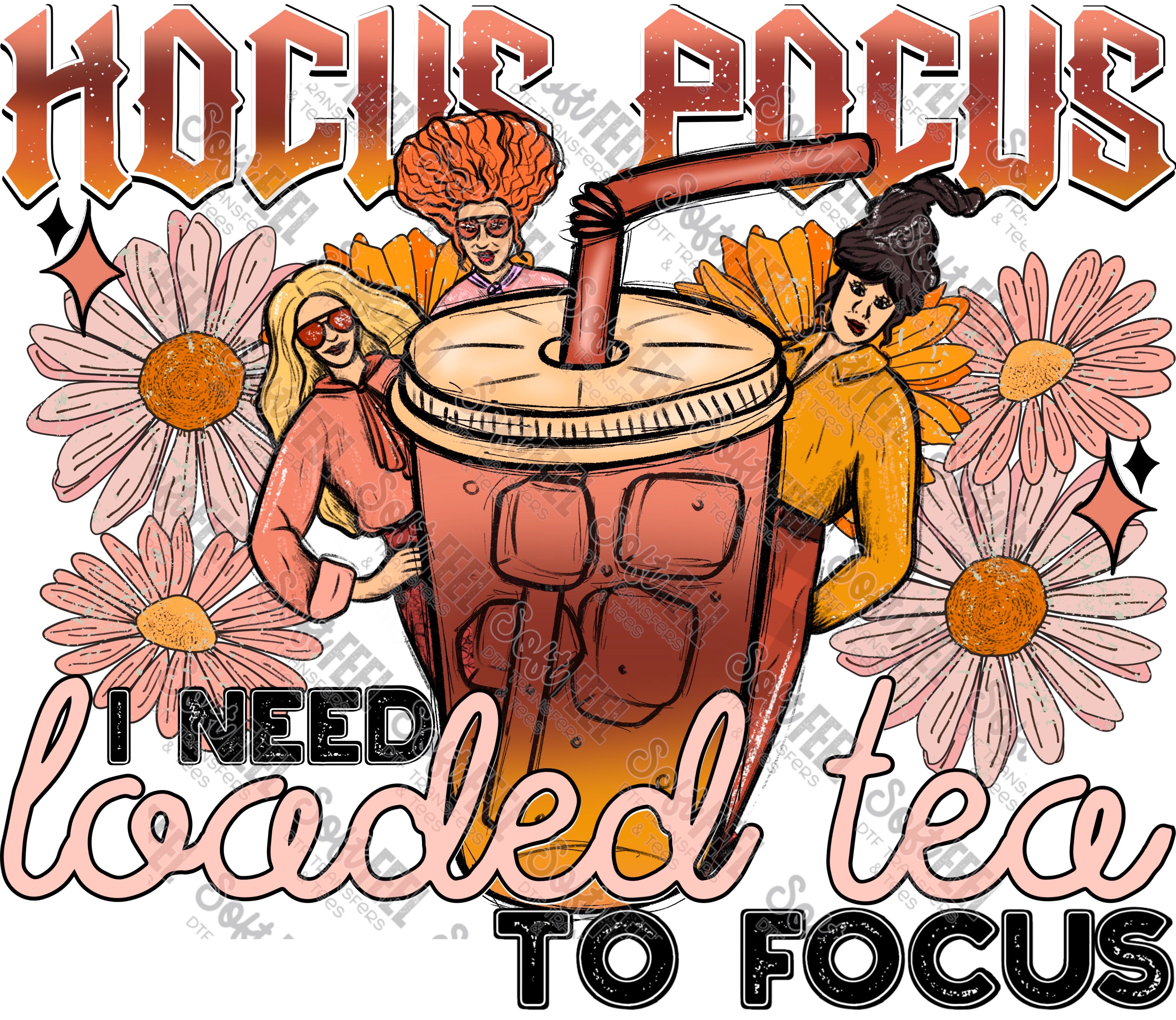 I Need Loaded Tea - Halloween / Retro - Direct To Film Transfer / DTF - Heat Press Clothing Transfer