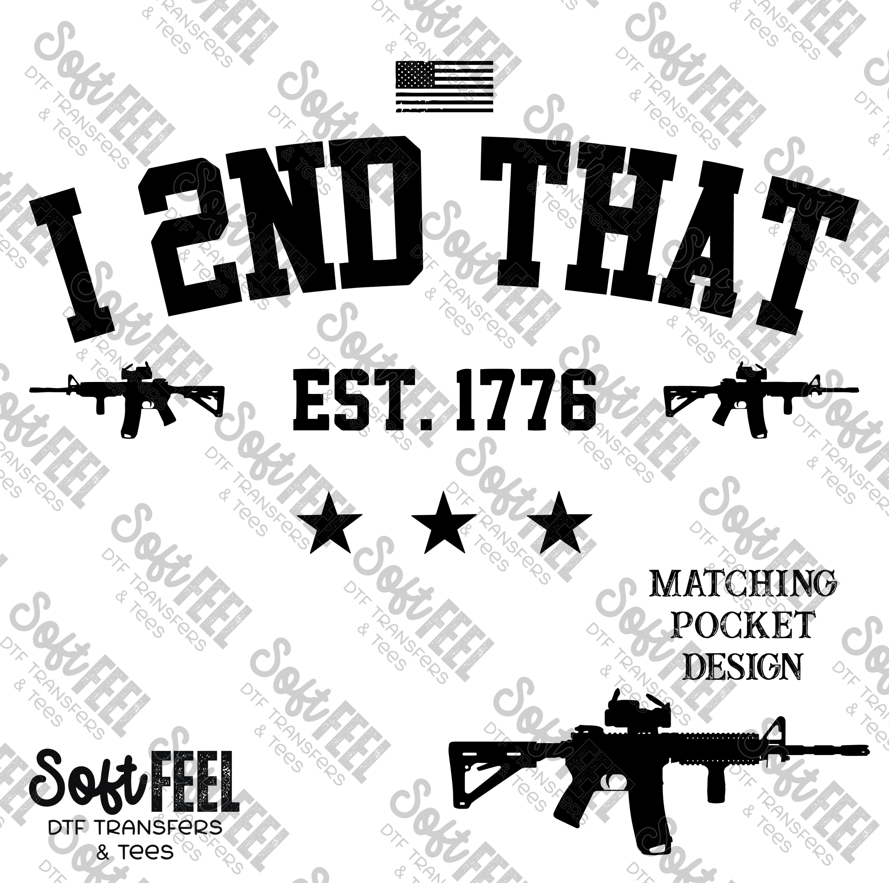 I second that - Military / Men&#39;s / Patriotic - Direct To Film Transfer / DTF - Heat Press Clothing Transfer