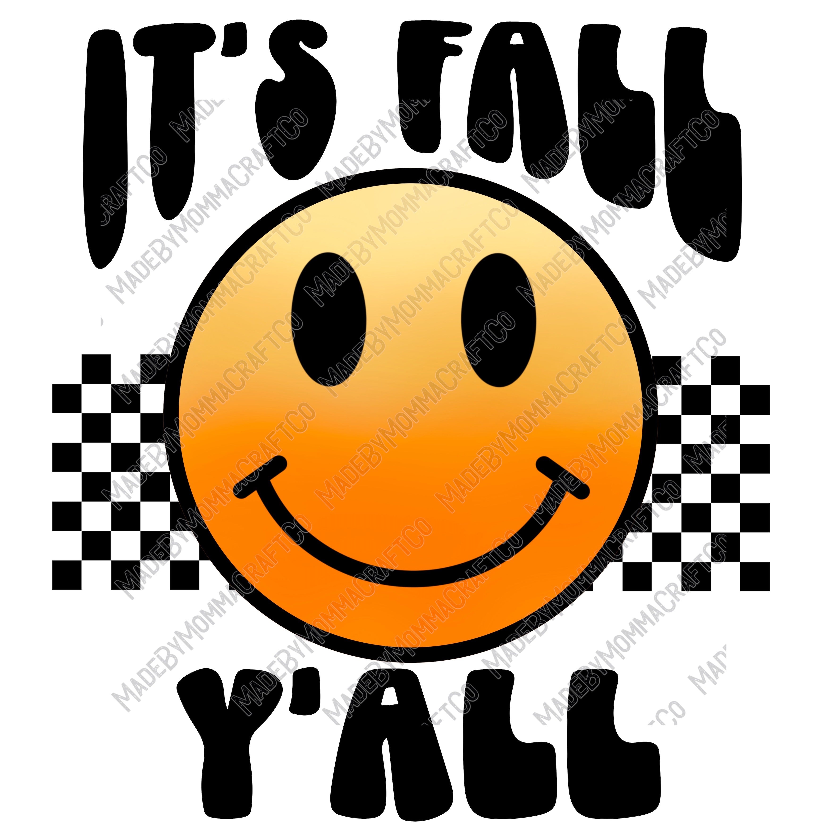 Its Fall Y&#39;all - Fall - Cheat Clear Waterslide™ or White Cast Sticker