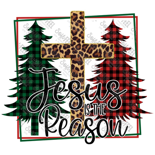 Jesus Is The Reason - Christmas / Christian - Direct To Film Transfer / DTF - Heat Press Clothing Transfer