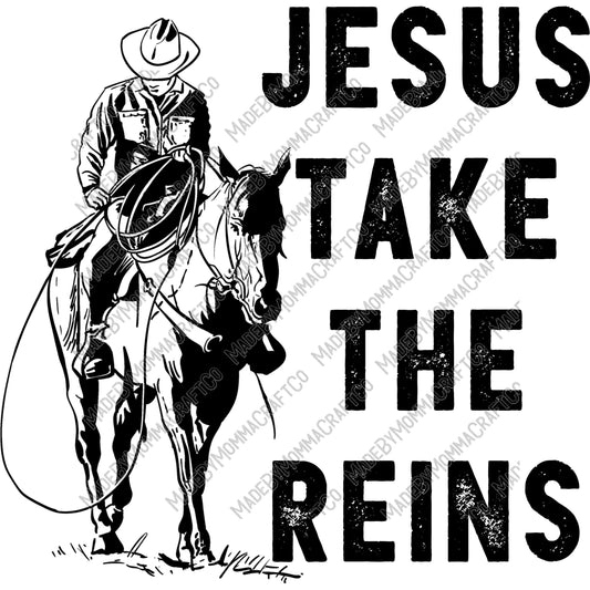 Jesus Take The Reins - Country Western / Christian - Cheat Clear Waterslide™ or Cheat Clear Sticker Decal