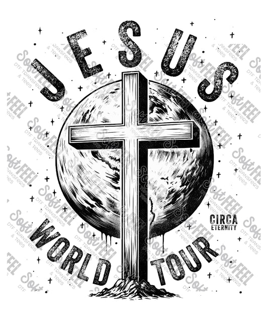 Jesus World Tour - Christian - Direct To Film Transfer / DTF - Heat Press Clothing Transfer
