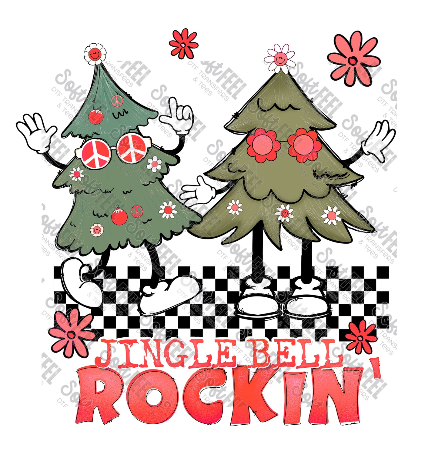 Jingle Bell Rockin - Christmas - Direct To Film Transfer / DTF - Heat Press Clothing Transfer