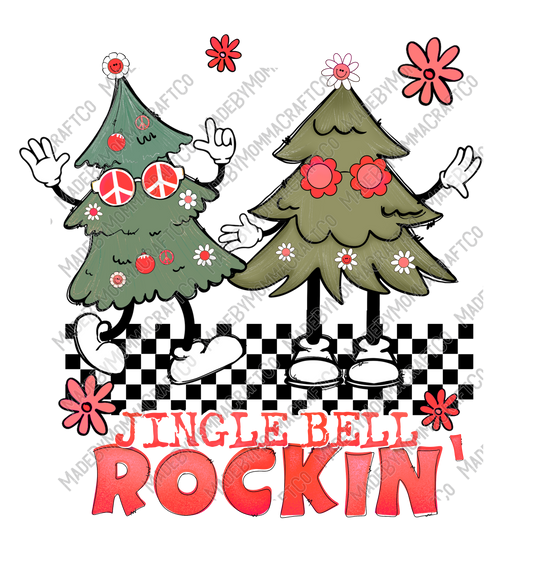 Jingle Bell Rockin - Christmas - Cheat Clear Waterslide™ or White Cast Sticker