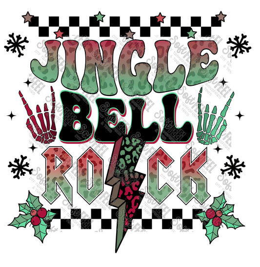 Jingle Bell Rock - Christmas / Retro /  Women's - Direct To Film Transfer / DTF - Heat Press Clothing Transfer