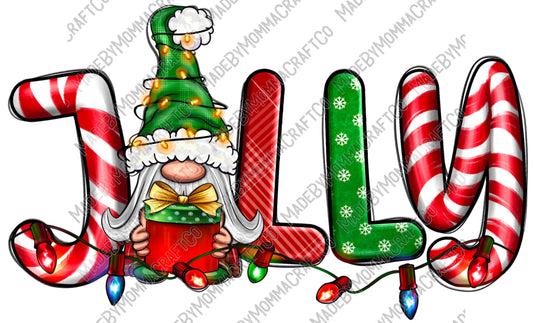 Jolly Gnome - Christmas - Cheat Clear Waterslide™ or Cheat Clear Sticker Decal