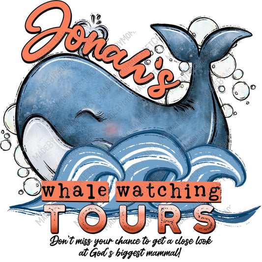 Jonahs Whale Watching - Christian - Cheat Clear Waterslide™ or White Cast Sticker