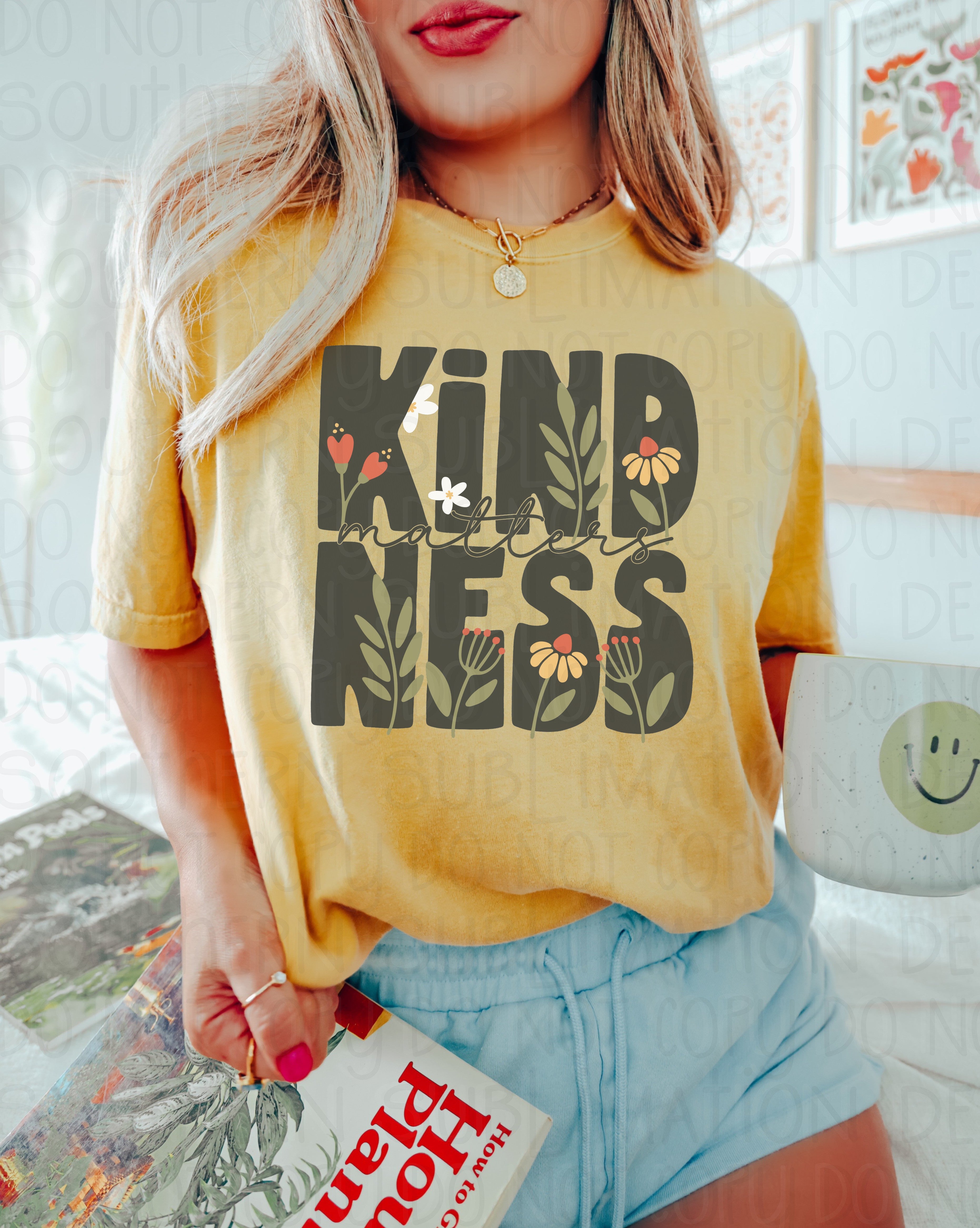 Kindness Matters - Youth / Women&#39;s / Motivational - Direct To Film Transfer / DTF - Heat Press Clothing Transfer
