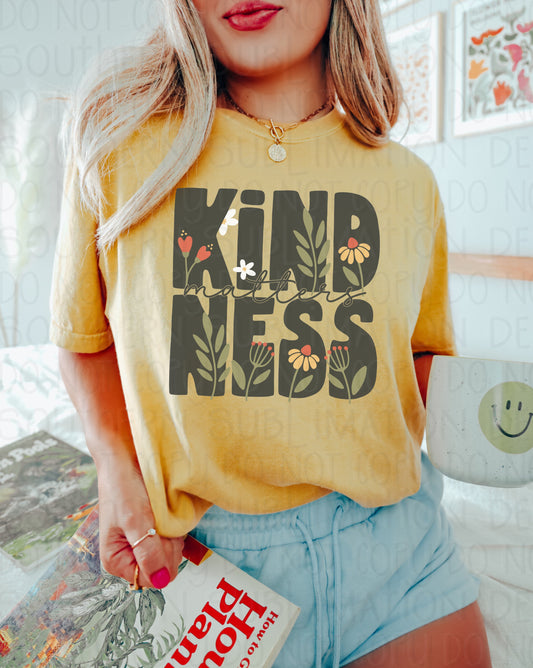 Kindness Matters - Youth / Women's / Motivational - Direct To Film Transfer / DTF - Heat Press Clothing Transfer