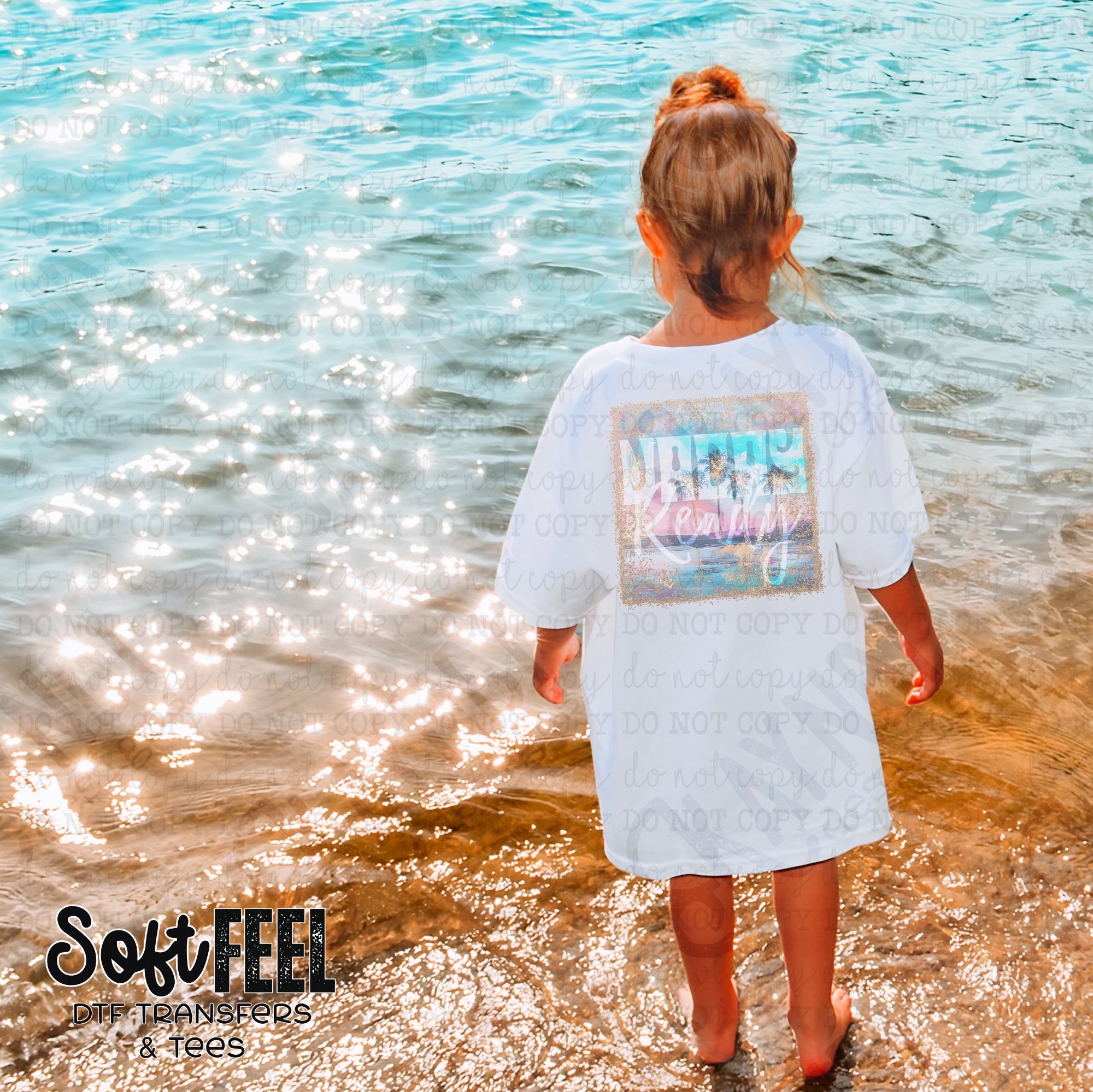 Vacay Ready Summertime - Country Western Youth Womens- Direct To Film Transfer / DTF - Heat Press Clothing Transfer