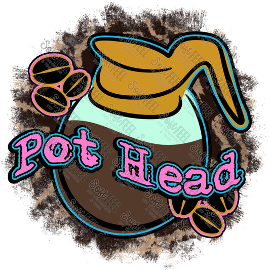 Pot Head - Weed / Humor - Direct To Film Transfer / DTF - Heat Press Clothing Transfer