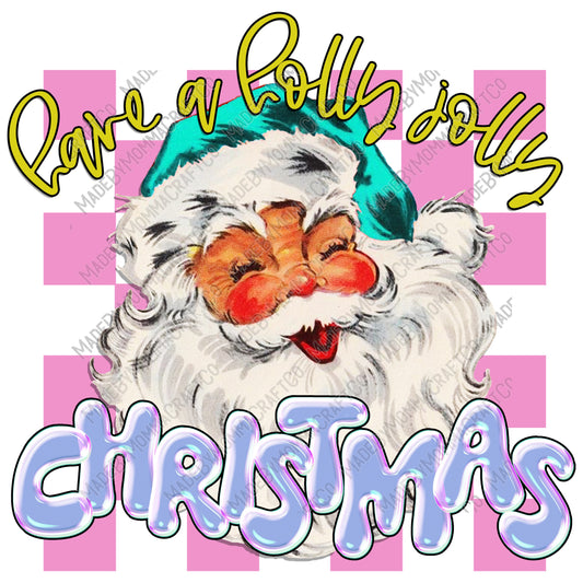 Have A Holly Jolly Christmas - Christmas - Cheat Clear Waterslide™ or White Cast Sticker