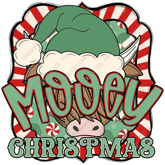 Mooey Christmas Green - Christmas - Cheat Clear Waterslide™ or White Cast Sticker