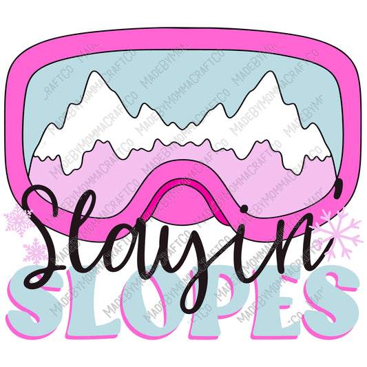 Slayin Slopes - Christmas - Cheat Clear Waterslide™ or White Cast Sticker