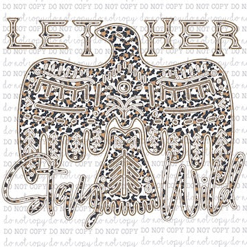 Light Let Her Stay Wild - Country Western - Cheat Clear Waterslide™ or White Cast Sticker