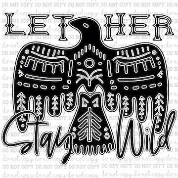 Let Her Stay Wild Leopard - Country Western - Cheat Clear Waterslide™ or Cheat Clear Sticker Decal
