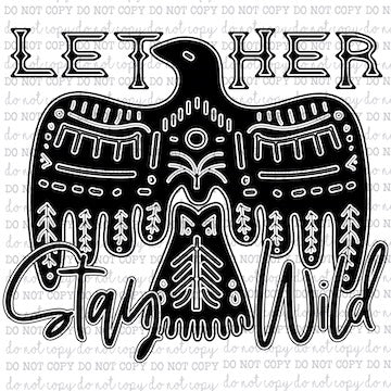 Let Her Stay Wild Leopard - Country Western - Cheat Clear Waterslide™ or White Cast Sticker