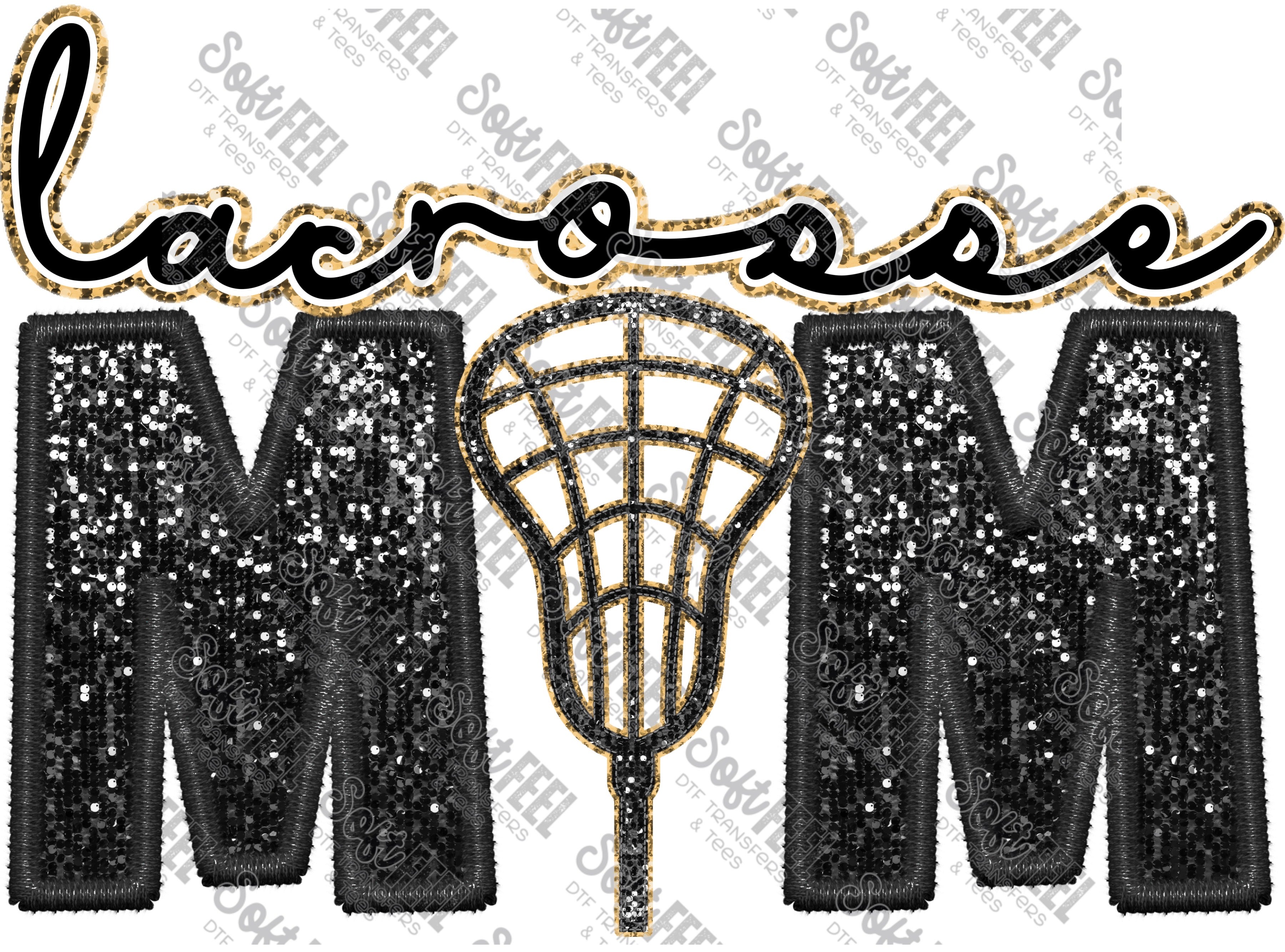 Lacrosse Mom - Women&#39;s / Sports - Direct To Film Transfer / DTF - Heat Press Clothing Transfer