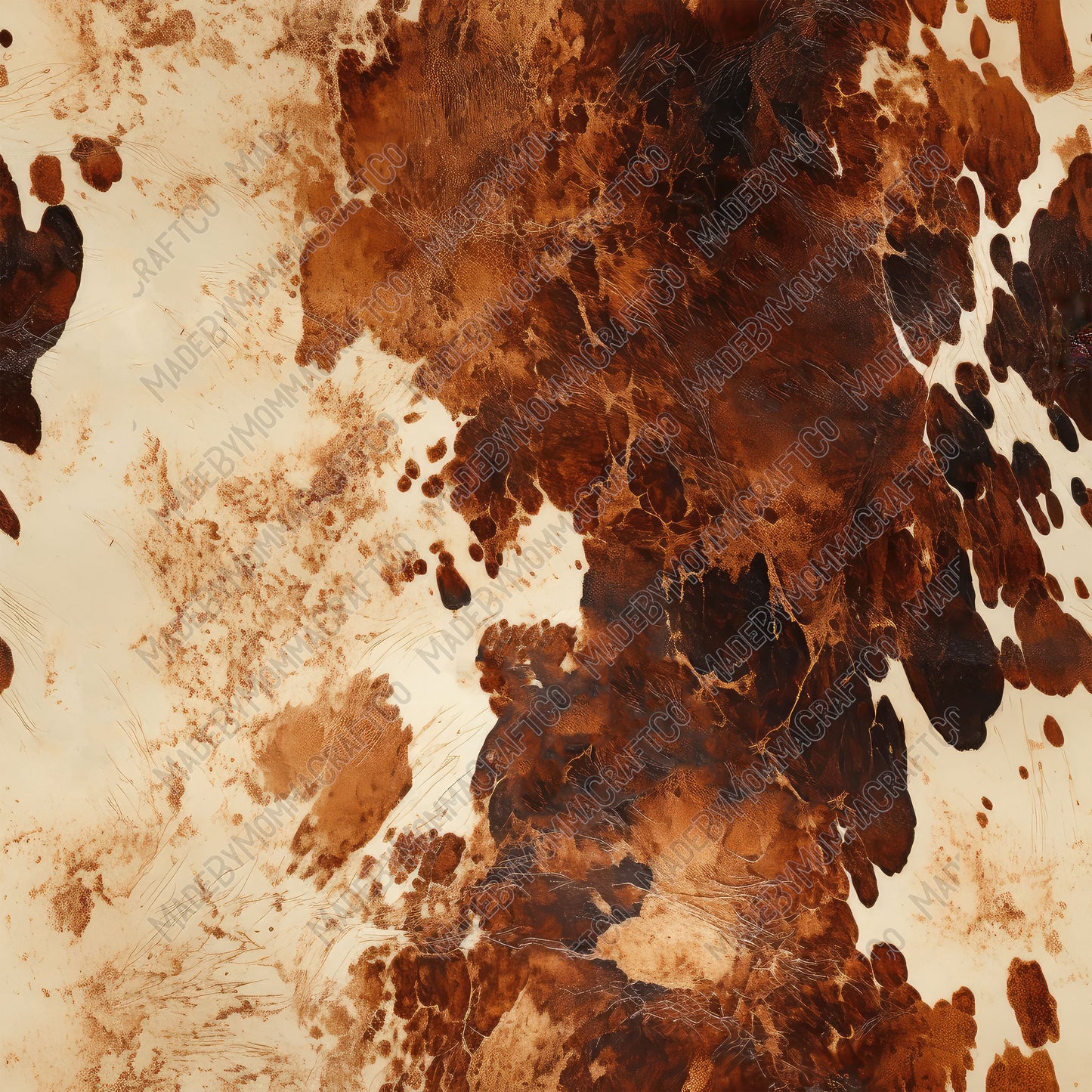 Leather Cowhide 1 - Vinyl Or Waterslide Seamless Wrap