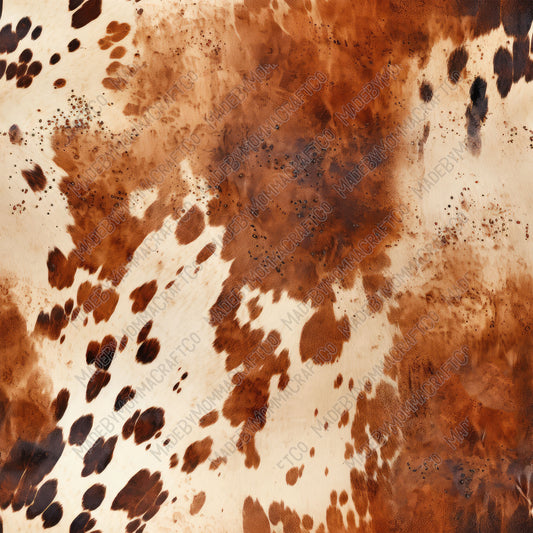 Leather Cowhide 14 - Vinyl Or Waterslide Seamless Wrap