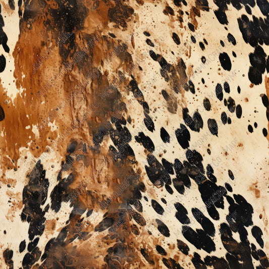 Leather Cowhide 18 - Vinyl Or Waterslide Seamless Wrap