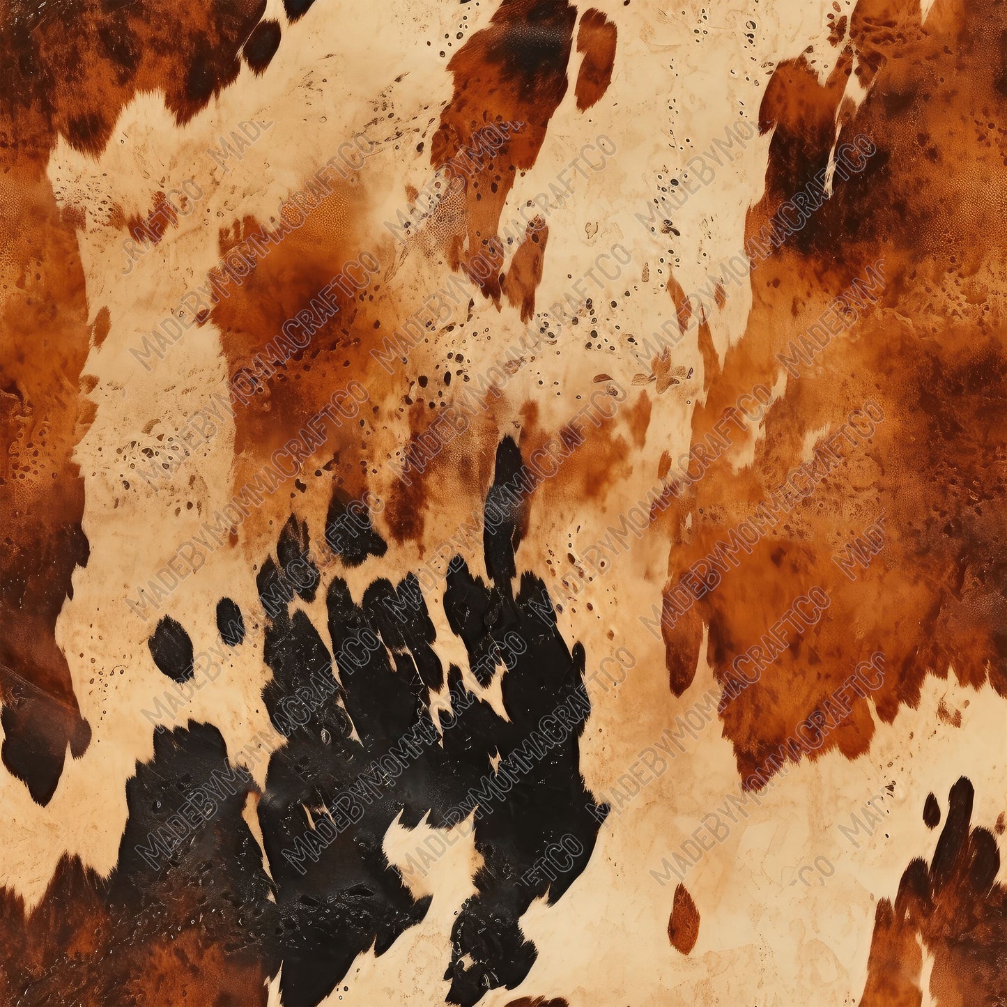 Leather Cowhide 8 - Vinyl Or Waterslide Seamless Wrap