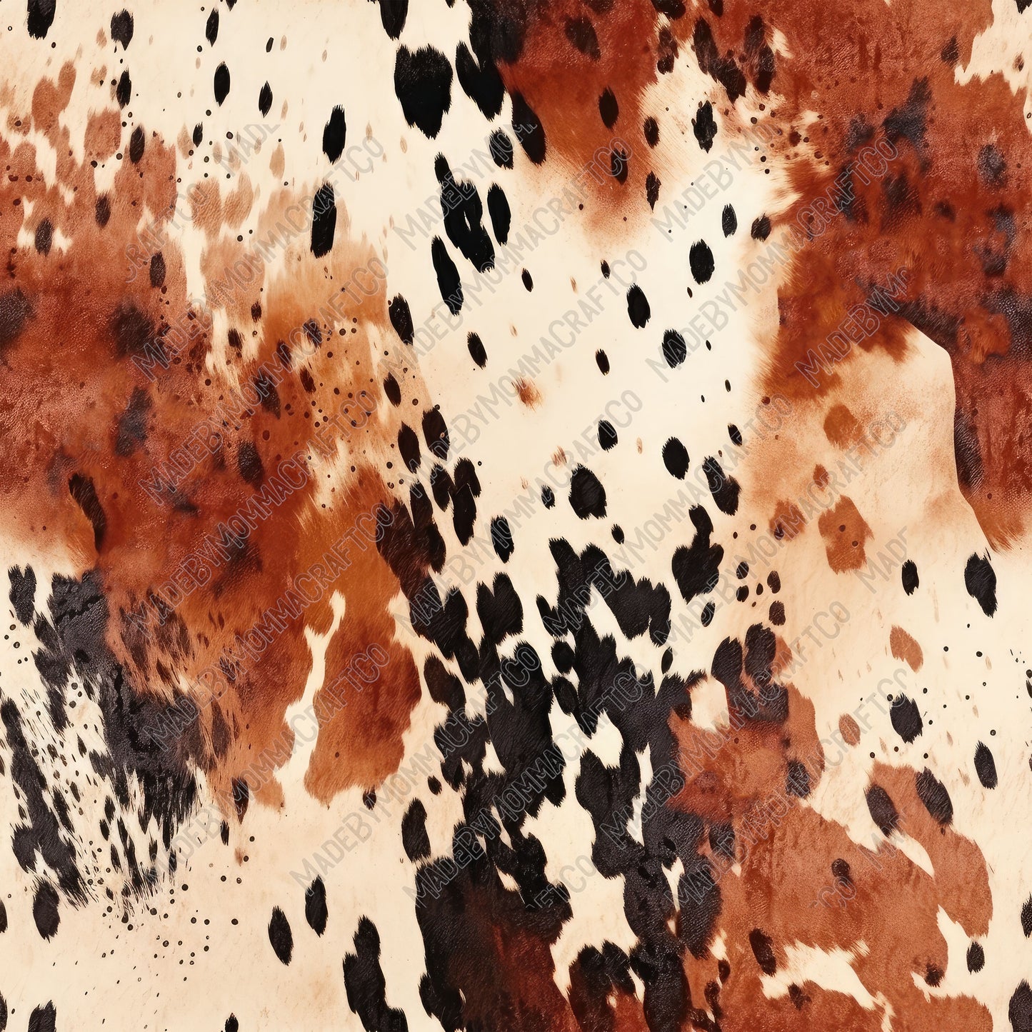 Leather Cowhide 9 - Vinyl Or Waterslide Seamless Wrap