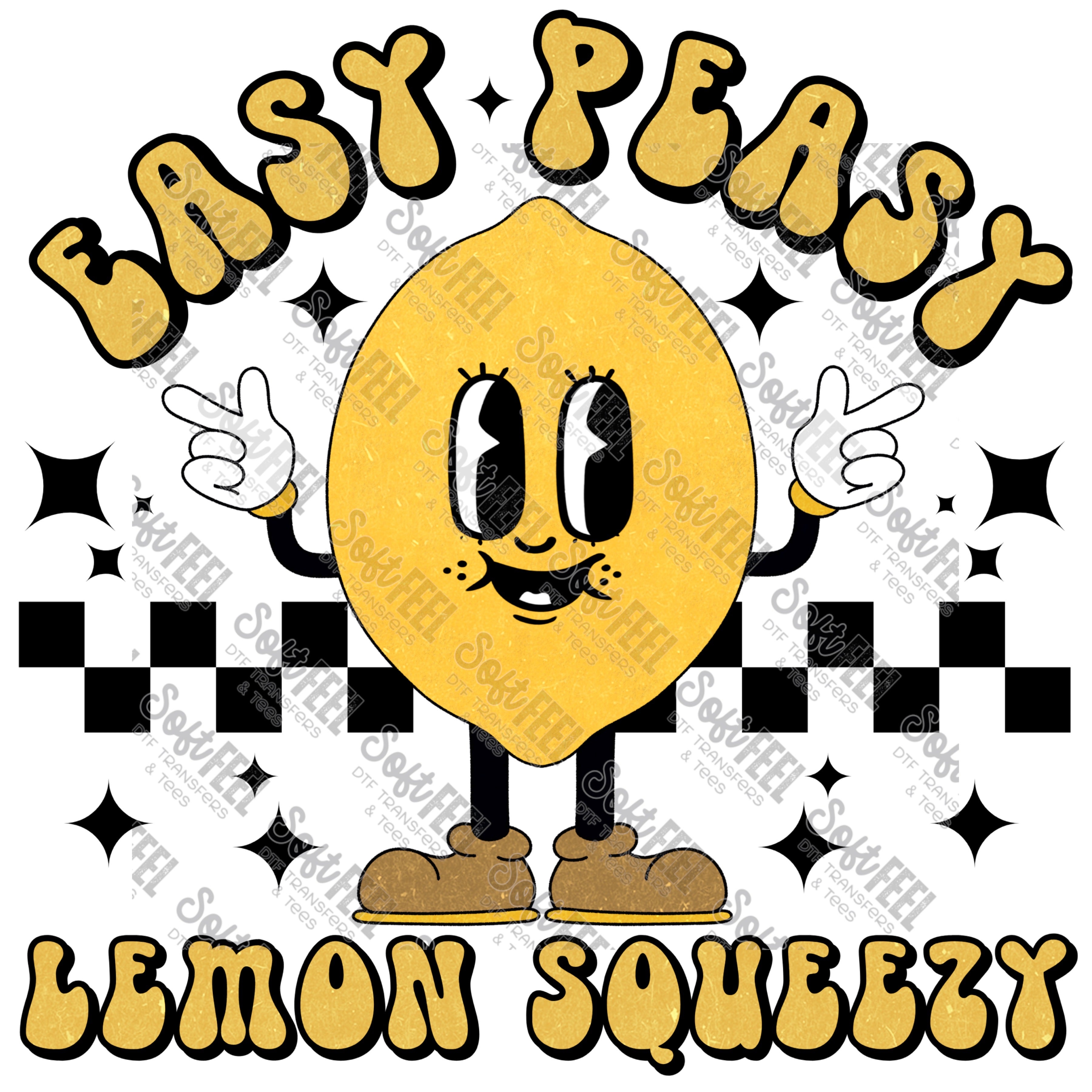 Lemon Squeezy - Women&#39;s / Youth - Direct To Film Transfer / DTF - Heat Press Clothing Transfer
