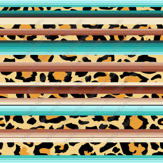 Leopard Print Digital Paper 17 - Vinyl Or Waterslide Seamless Wrap