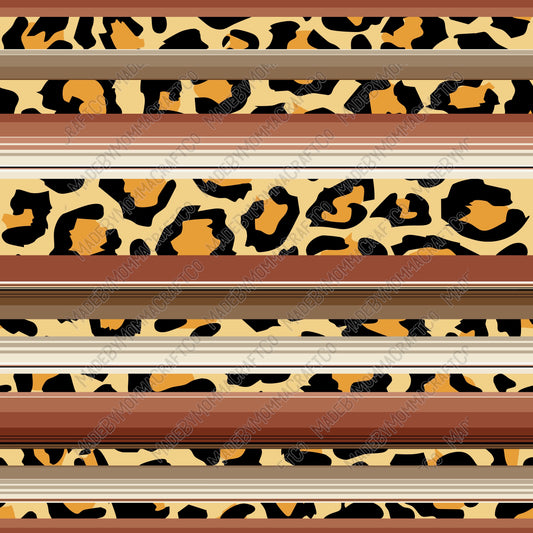 Leopard Print Digital Paper 18 - Vinyl Or Waterslide Seamless Wrap