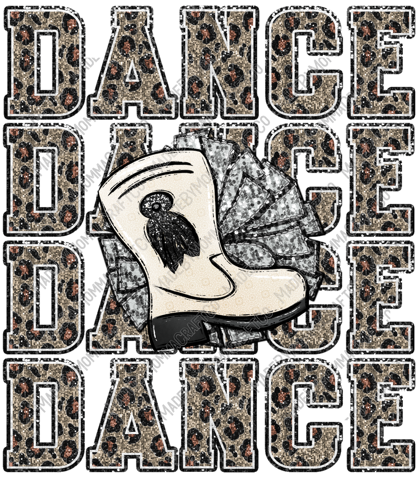 Dance Glitter Sequins - Cheat Clear Waterslide™ or White Cast Sticker