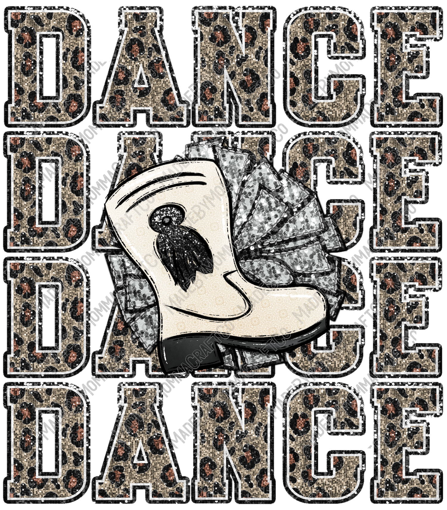 Dance Glitter Sequins - Cheat Clear Waterslide™ or White Cast Sticker
