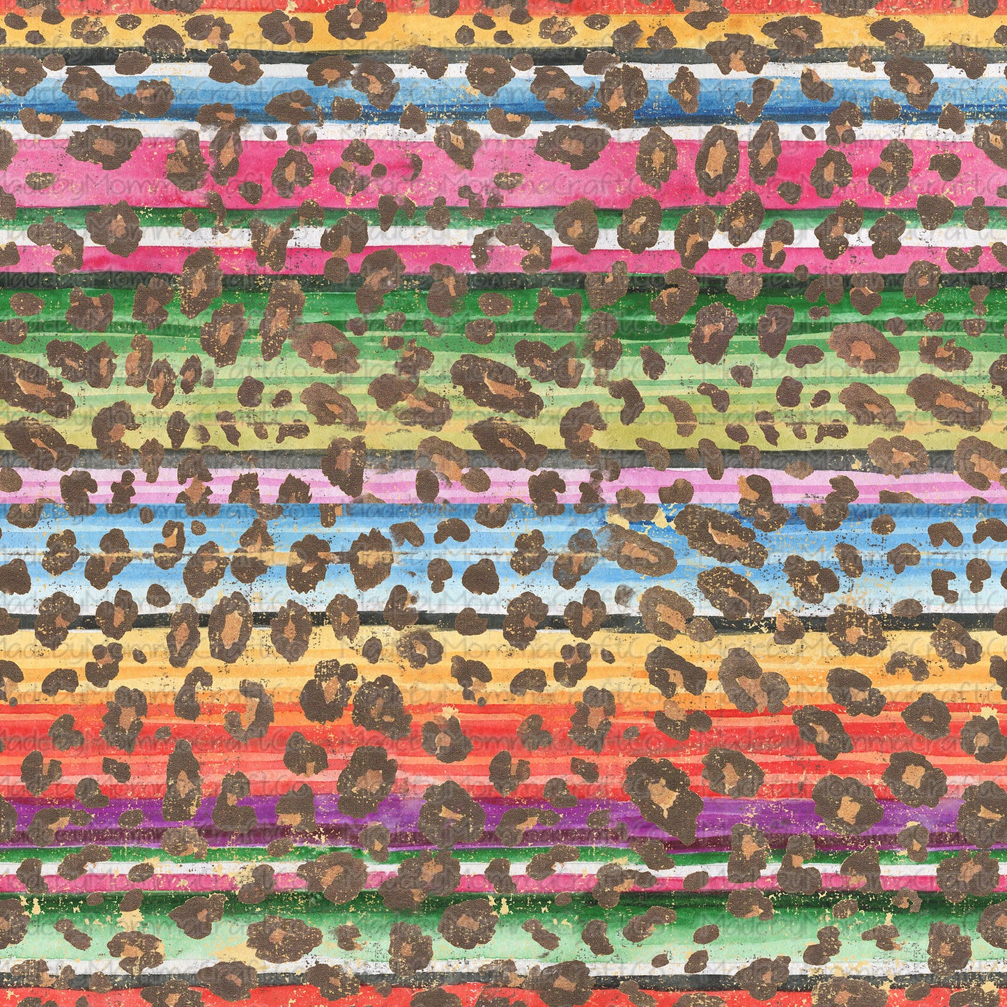 Leopard Serape - Vinyl Or Waterslide Seamless Wrap