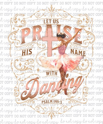 Let Us Praise His Name - Christian - Cheat Clear Waterslide™ or White Cast Sticker