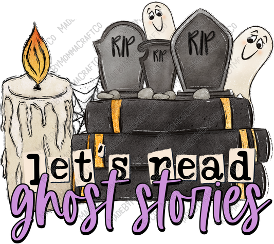 Let's Read Ghost Stories - Halloween - Cheat Clear Waterslide™ or White Cast Sticker